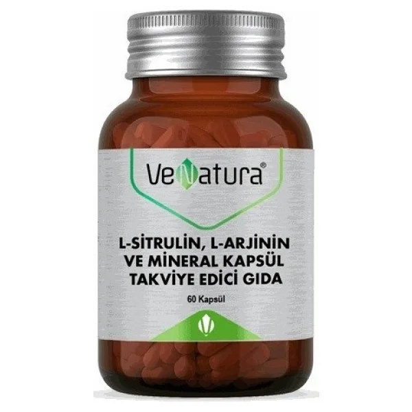 Venatura L-Sitrulin, L-Arjinin Ve Mineral 60 Kapsül - Görsel 2