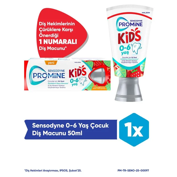 Sensodyne Promine Kids 0-6 Yaş 50 Ml Çocuk Diş Macunu - Görsel 7