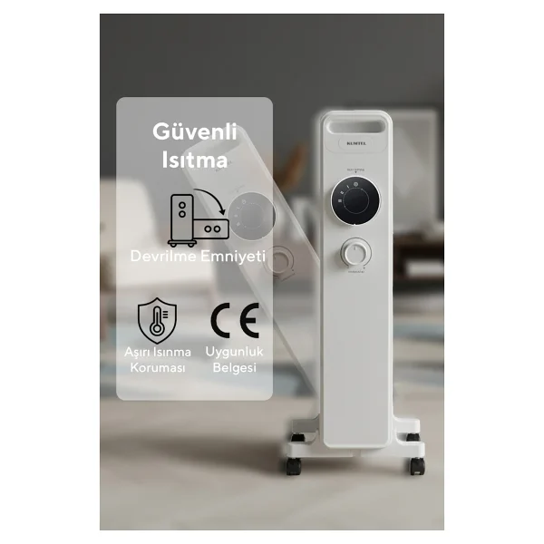Kumtel Kum1240s 13 Dilim Beyaz 2500 W Yağlı Radyatör - Görsel 7