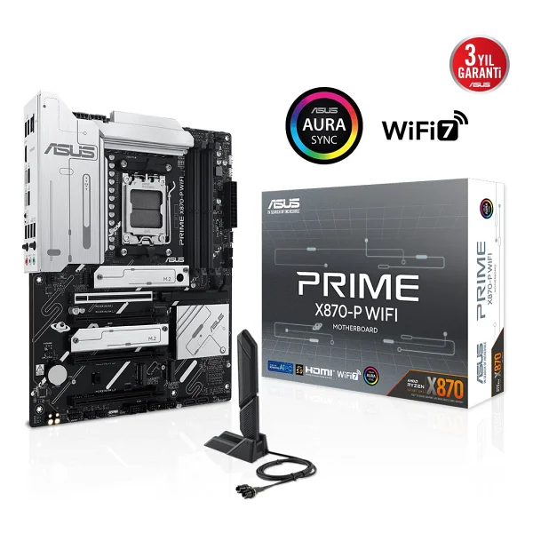 Asus Prime X870-P Wi-Fi AMD Am5 DDR5 Atx Anakart - Görsel 6