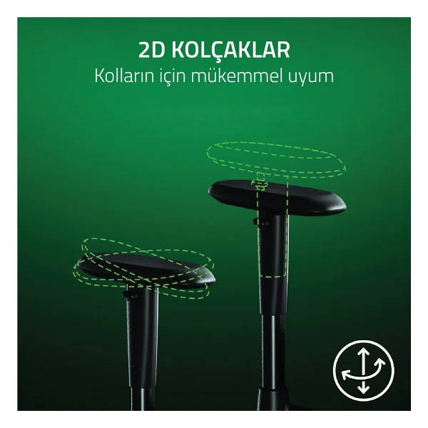 Razer İskur V2 X Açık Gri Oyuncu Koltuğu - Görsel 5
