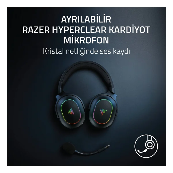 Razer Barracuda X Chroma RGB 7.1 Kablosuz Kulak Üstü Oyuncu Kulaklığı - Görsel 8