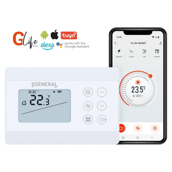 General Life Illona HT330S Rf Smart Kablosuz Dijital Oda Termostatı - Görsel 8