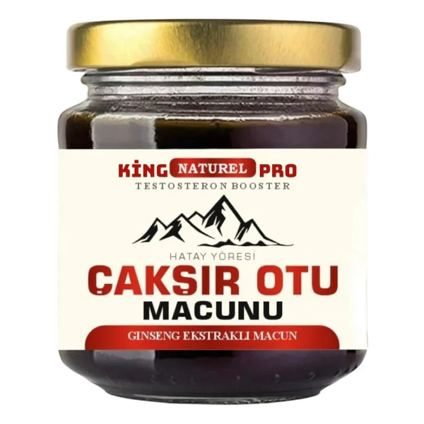 King 3 X 240 Gr Pro Naturel Çakşır Otu Macunu Ballı Polenli Güç Ve Kuvvet - 740 Gr - Görsel 4