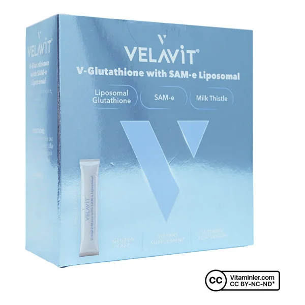 Velavit V-Glutathione With Sam-E Liposomal 30 Şase - Görsel 6
