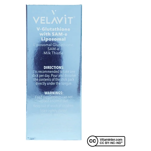 Velavit V-Glutathione With Sam-E Liposomal 30 Şase - Görsel 9