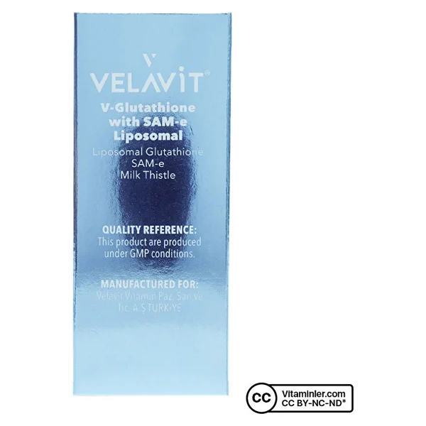 Velavit V-Glutathione With Sam-E Liposomal 30 Şase - Görsel 9
