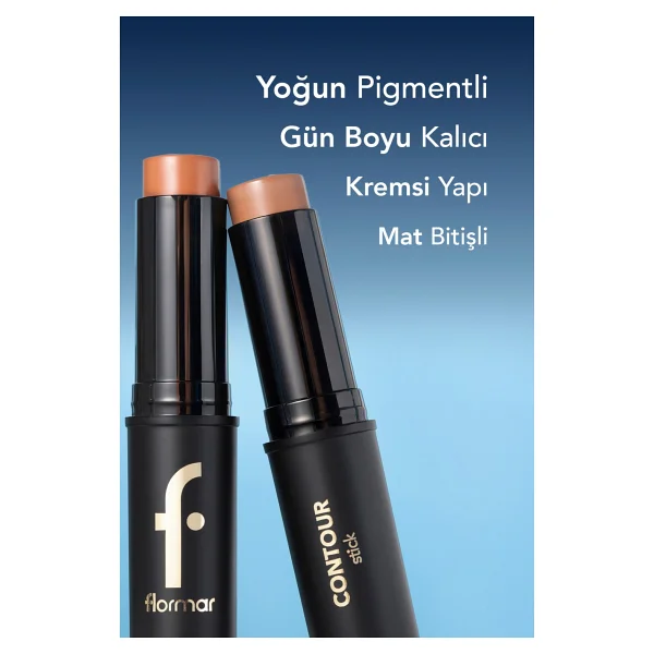 Flormar Yarı Mat Bitişli Asansörlü Stick Kontür - Görsel 2