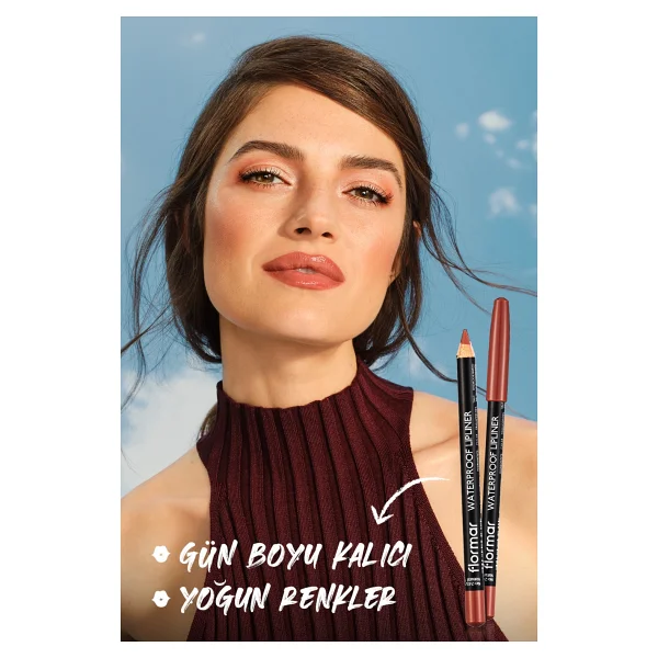 Flormar Waterproof Lipliner 246 Rosebush Dudak Kalemi - Görsel 7