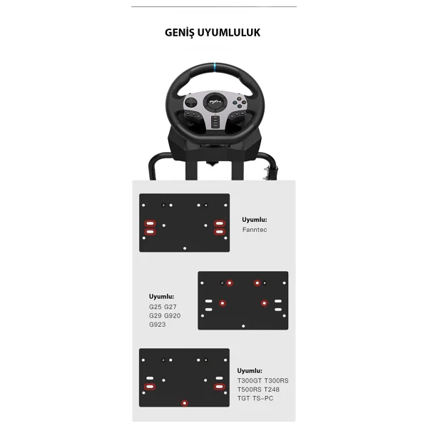 A9 Yarış Direksiyonu Standı (G25/G27/G29/G920/G923) Uyumlu Pxn-V10/V900 Destekli,Katlanabilir - Görsel 10