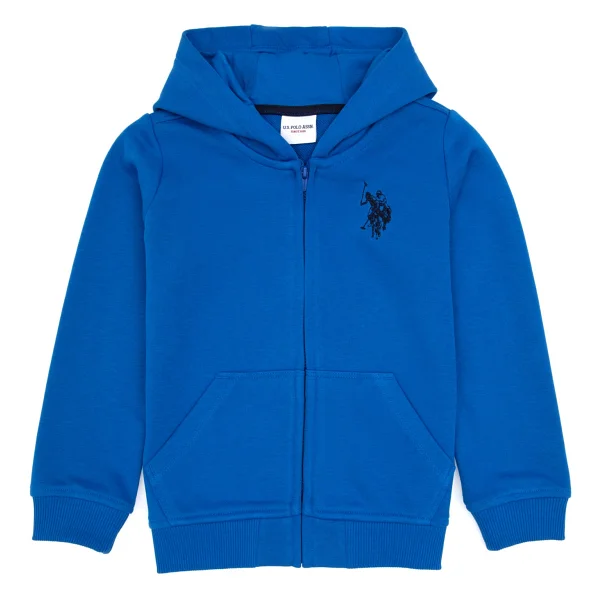 U.S. Polo Assn 50316706-Vr081 Kapüşonlu Tam Fermuarlı Antrasit Çocuk Sweatshirt - Görsel 5