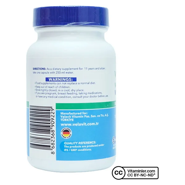 Velavit V-Cranberry Vitamin C 30 Kapsül - Görsel 3