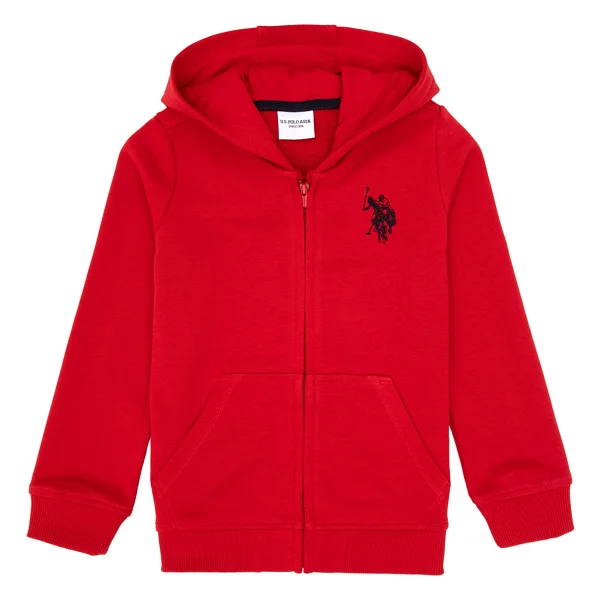 U.S. Polo Assn 50316706-Vr081 Kapüşonlu Tam Fermuarlı Antrasit Çocuk Sweatshirt - Görsel 8