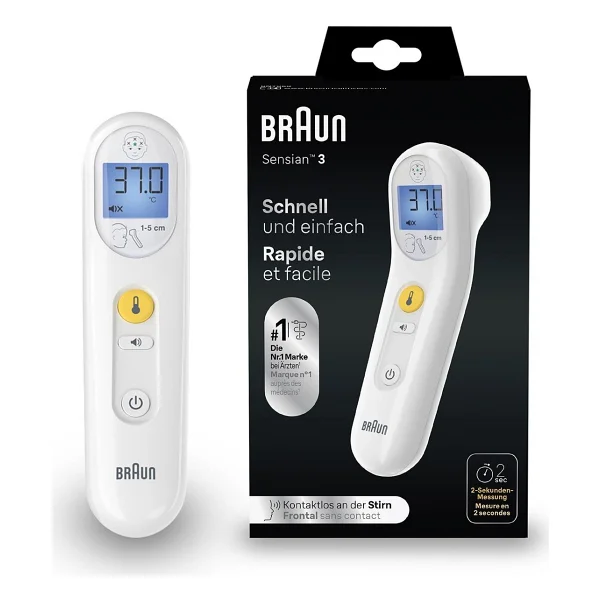 Braun Sensian 3 Bnt 050 Alından Ateş Ölçer - Görsel 7