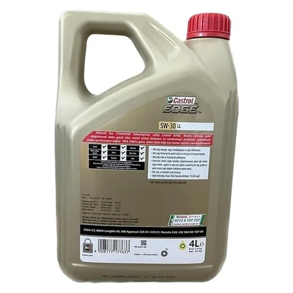 Castrol Edge 5w-30 Ll 4 Lt Motor Yağı - 2025 - Görsel 4