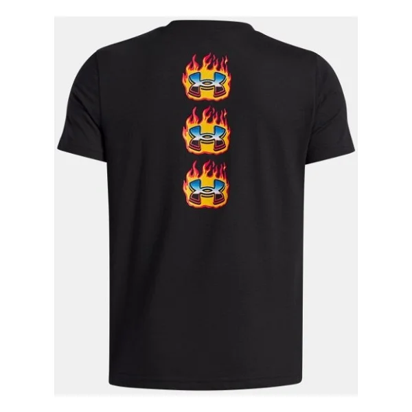 Under Armour Flame 6005059 Kısa Kollu Bisiklet Yaka Çocuk Tişört - Görsel 3