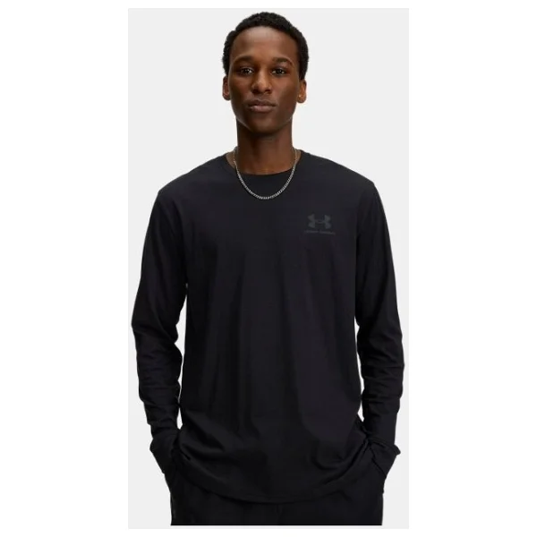 Under Armour Sportstyle Left Chest 1329585 Uzun Kollu Bisiklet Yaka Erkek Tişört - Görsel 3