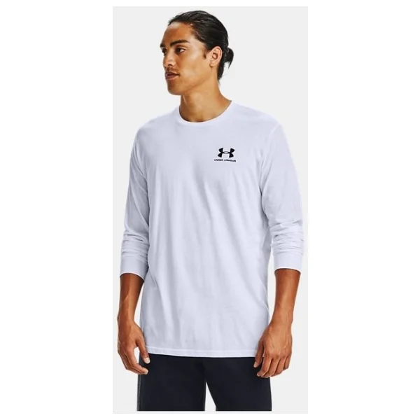 Under Armour Sportstyle Left Chest 1329585 Uzun Kollu Bisiklet Yaka Erkek Tişört - Görsel 4