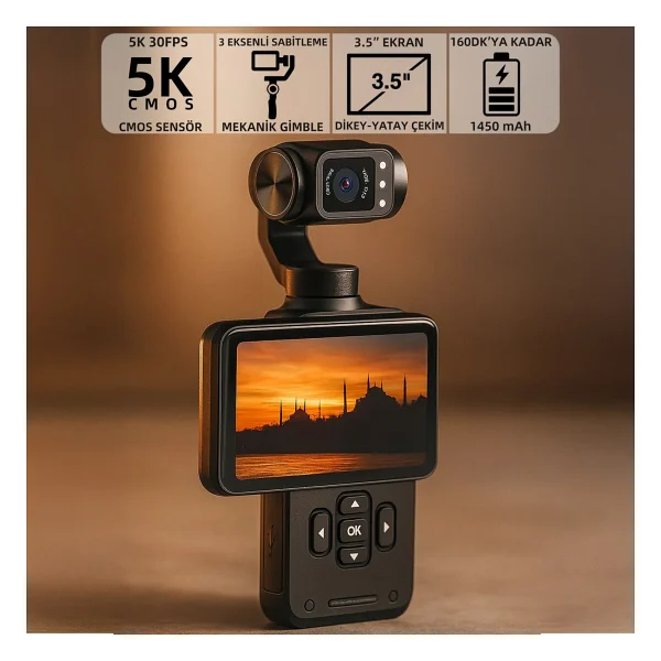 Mioji Mio Pocket 3 Gimbal - Görsel 10