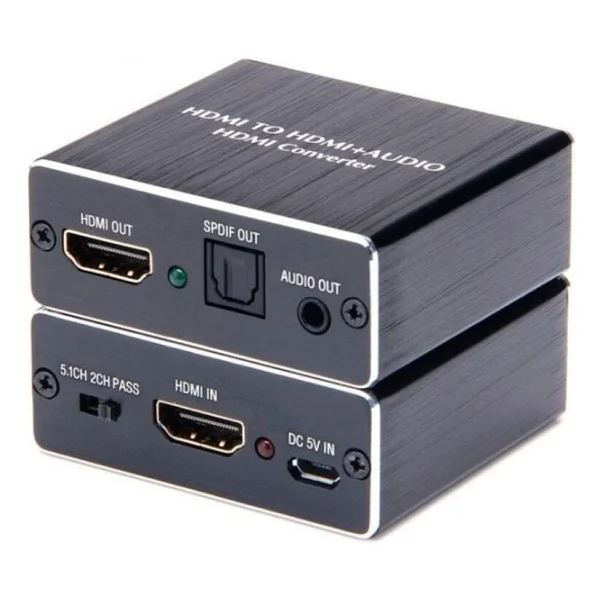 Anunnaki Hdmı + Audio Out Ayırıcı Extractor Converter Spdıf Toslink Optik 3.5mm Ses Çıkışlı 4K - Görsel 5