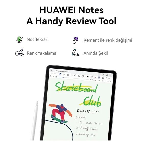 Huawei Matepad 11.5"S Papermatte Edition 256 GB Mor Tablet - Görsel 5