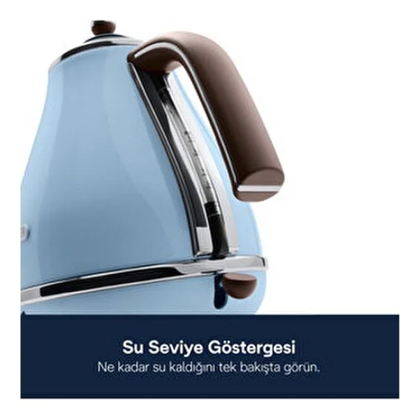Delonghi Kbov 2001 Icona Vintage 2000 W 1.7 Lt Çelik Kettle - Görsel 10