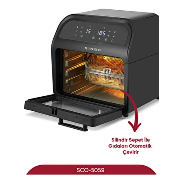 Sinbo Sco-5059 Xxxl Airfryer 15 Lt Fırın - Görsel 3