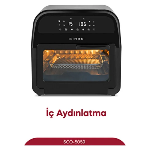 Sinbo Sco-5059 Xxxl Airfryer 15 Lt Fırın - Görsel 5