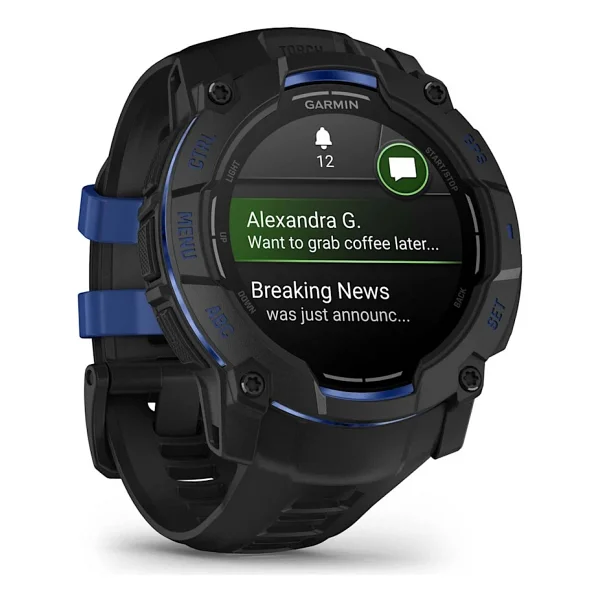 Garmin Instinct 3 50mm AMOLED Siyah-Mavi Akıllı Saat - Görsel 9