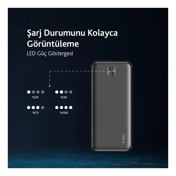 Ttec Recharger 2bb234 10000 mAh Hızlı Şarj Powerbank - Görsel 4