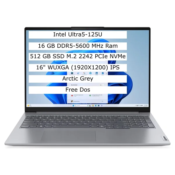 Lenovo Thinkbook 16 G7 Iml 21ms005ktr Ultra 5 125u 16 GB 512 GB SSD Intel Graphics 16" Wuxga Notebook - Görsel 6