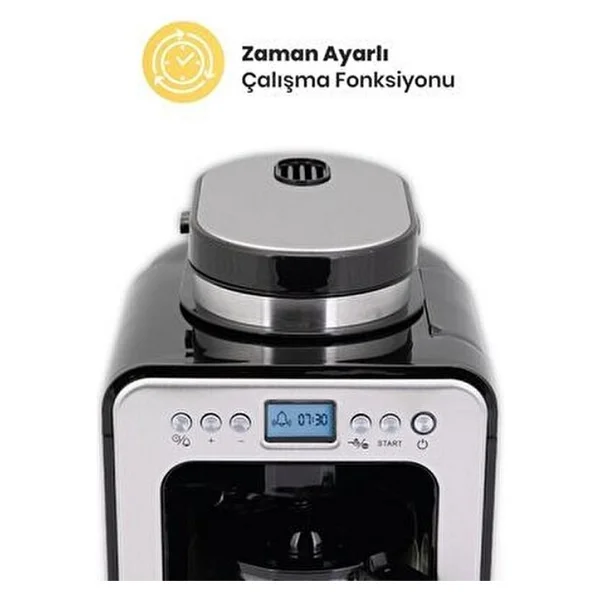 Goldmaster Gm-7353 Klass Öğütücülü Filtre Kahve Makinesi - Görsel 3