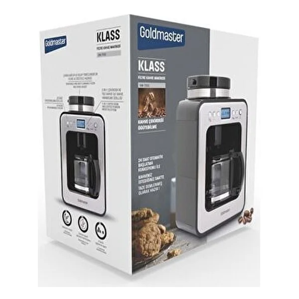 Goldmaster Gm-7353 Klass Öğütücülü Filtre Kahve Makinesi - Görsel 8