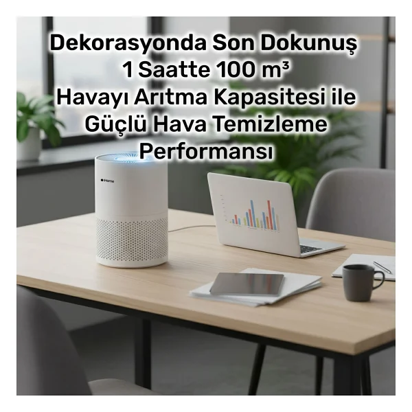 Npo İhome Arp1 Ultra Sessiz Air Purifier Hava Temizleyici - Görsel 3