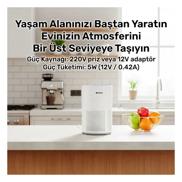 Npo İhome Arp1 Ultra Sessiz Air Purifier Hava Temizleyici - Görsel 4