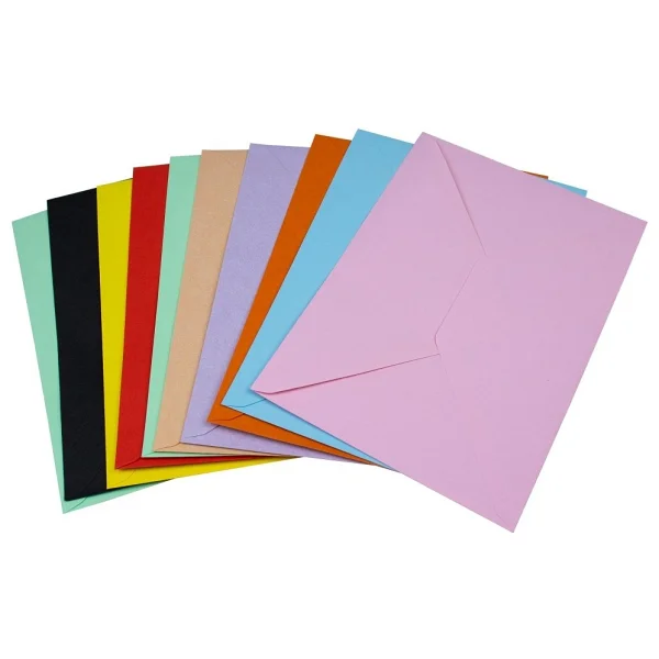 Limmy 10 Renk Mektup Zarfı Renkli 13x18 Cm -10 Adet - Görsel 2