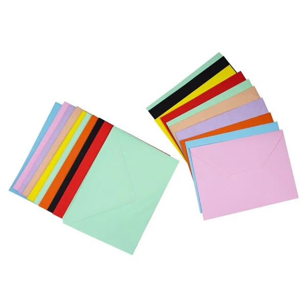 Limmy 10 Renk Mektup Zarfı Renkli 13x18 Cm -10 Adet - Görsel 3