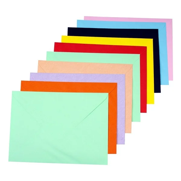 Limmy 10 Renk Mektup Zarfı Renkli 13x18 Cm -10 Adet - Görsel 4