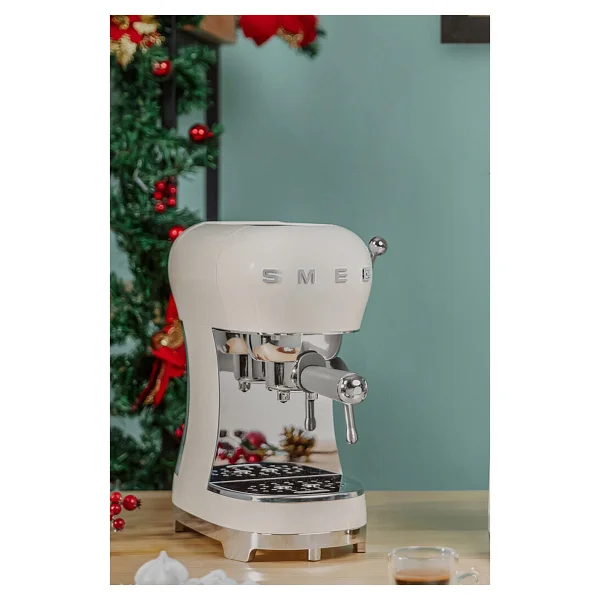 Smeg Ecf02creu Retro Krem Manuel Espresso Makinesi - Görsel 10