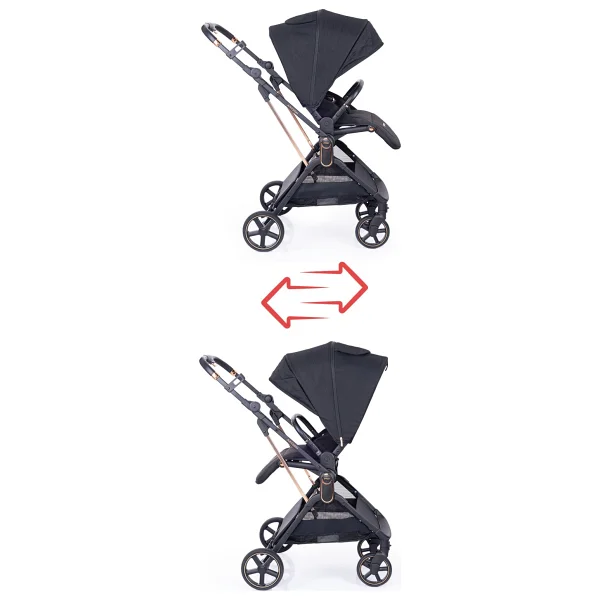 Prego 2244 Arteon Siyah Travel Sistem Bebek Arabası - Görsel 2