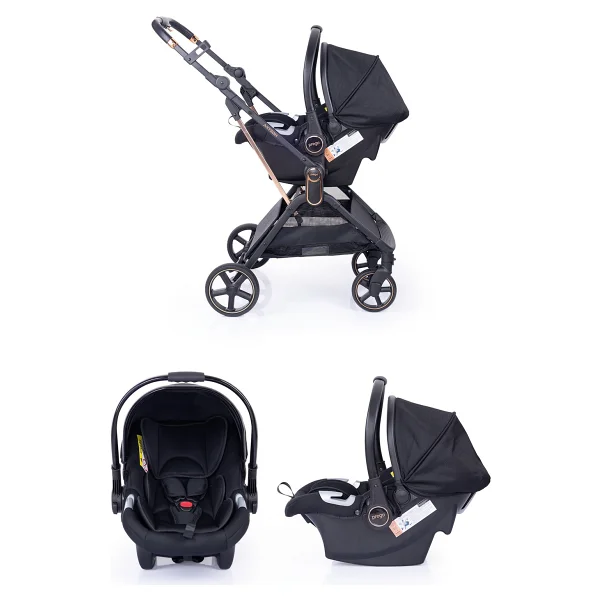 Prego 2244 Arteon Siyah Travel Sistem Bebek Arabası - Görsel 6