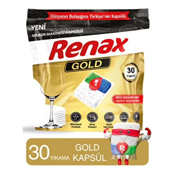 Renax Gold Bulaşık Makinesi Tableti 30'lu - Görsel 2