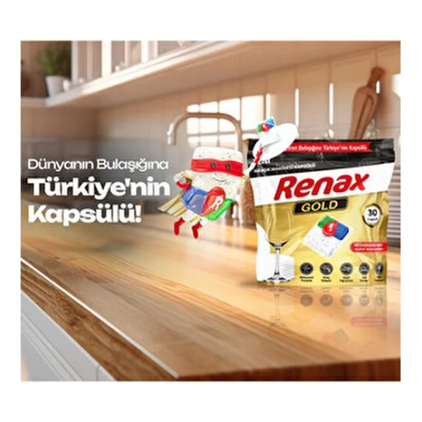 Renax Gold Bulaşık Makinesi Tableti 30'lu - Görsel 5
