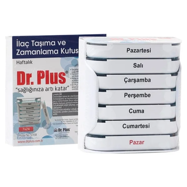 Dr. Plus 7x24 İlaç Saklama Ve Zamanlama Kutusu - Görsel 4