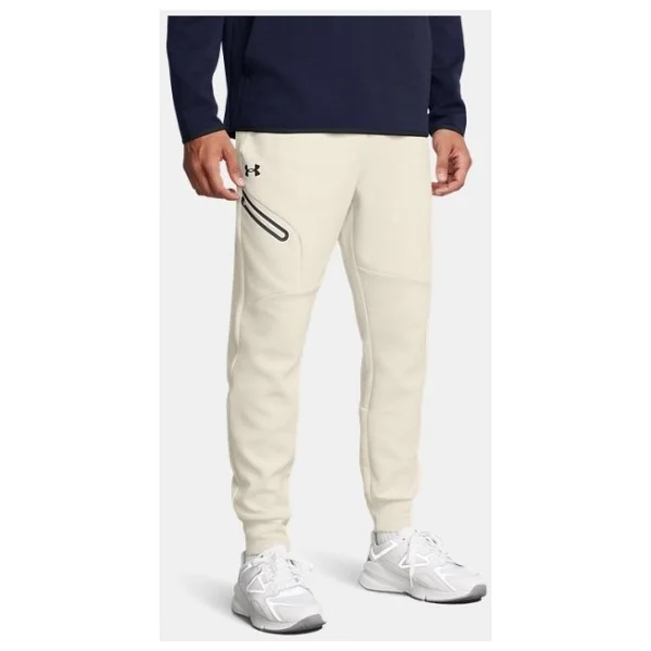 Under Armour Unstoppable Fleece Eu 1389353-110 Beyaz Erkek Eşofman Altı - Görsel 2