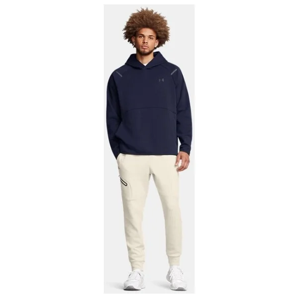 Under Armour Unstoppable Fleece Eu 1389353-110 Beyaz Erkek Eşofman Altı - Görsel 4