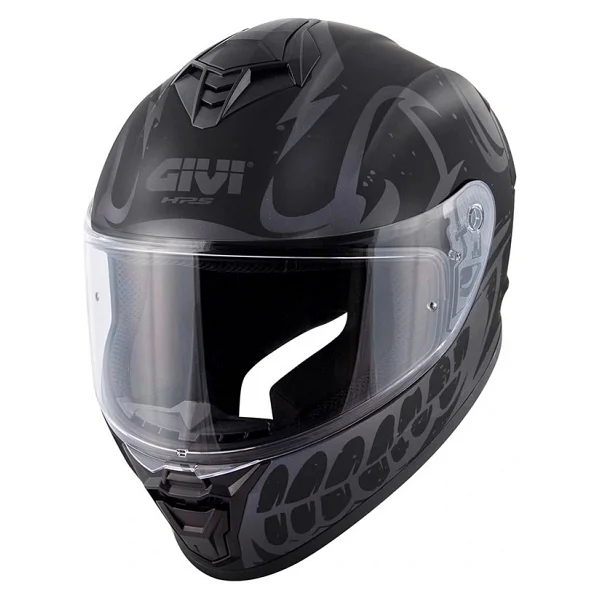 Givi 50.X Bones Mat Siyah Gri Full Face Motor Kaskı - Görsel 4