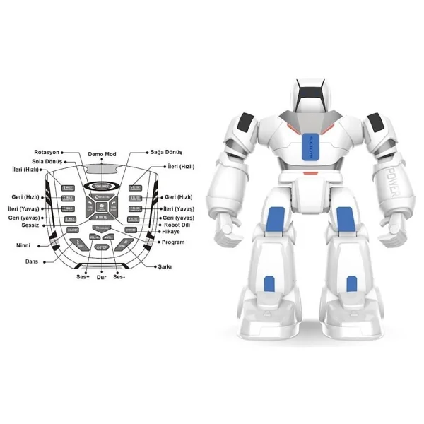 Vardem Oyuncak G16 Kumandalı Hareketli Dansçı Robot - Görsel 5