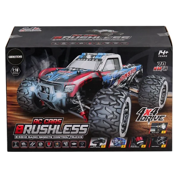 Gepettoys 1:16 Brusless 866-1602 Uzaktan Kumandalı Araba - Görsel 4