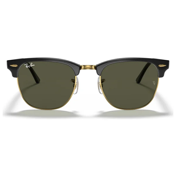 Ray-Ban Clubmaster 3016 W0365 Black/Gold-Green Güneş Gözlüğü - Görsel 6
